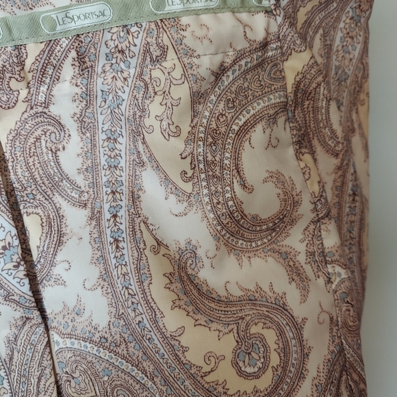 Lesportsac Pastel Paisley Tote Bag. 17.5” X 19.5” - Picture 4 of 14